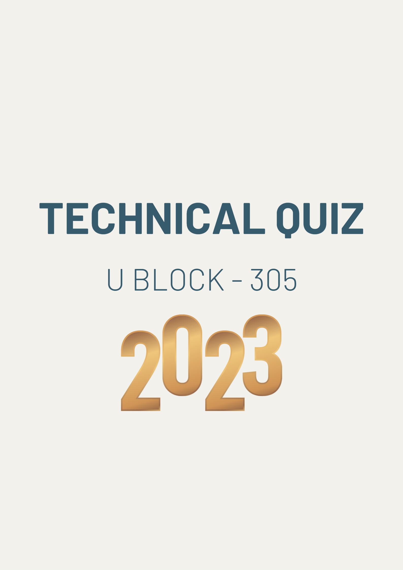 Technical Quiz